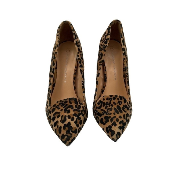 LC Lauren Conrad Leopard Print Pointed Toe Heels Size 7 1/2 Women’s - Picture 3 of 8